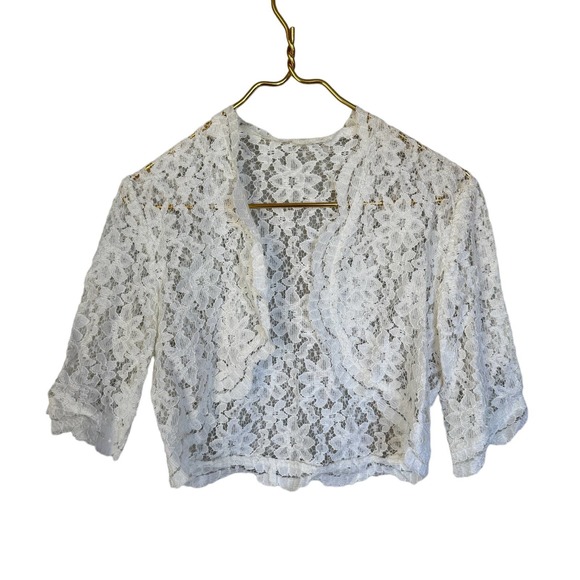 Caroline Charles London Vintage 1980's Strapless White Fit and Flare Midi Dress - Picture 7 of 12